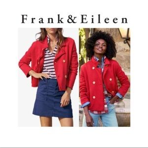 FRANK & EILEEN MINI BELFAST JACKET IN DOUBLE DECKER RED